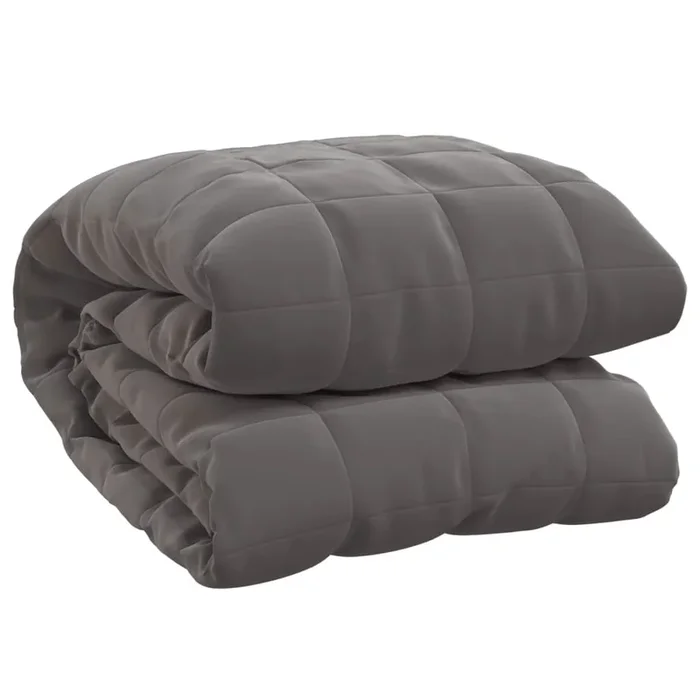 vidaXL Manta con peso tela gris 200×220 cm 9 kg
