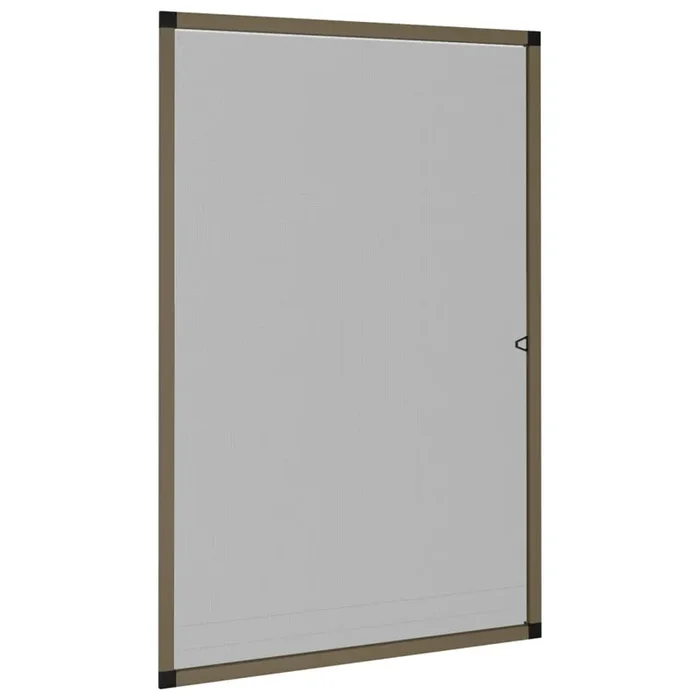 vidaXL Mosquitera para ventanas marrón 90×120 cm