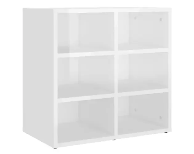 vidaXL mueble zapatero blanco brillante 52,5x30x50 cm | Brico Depôt Prezzo Basso