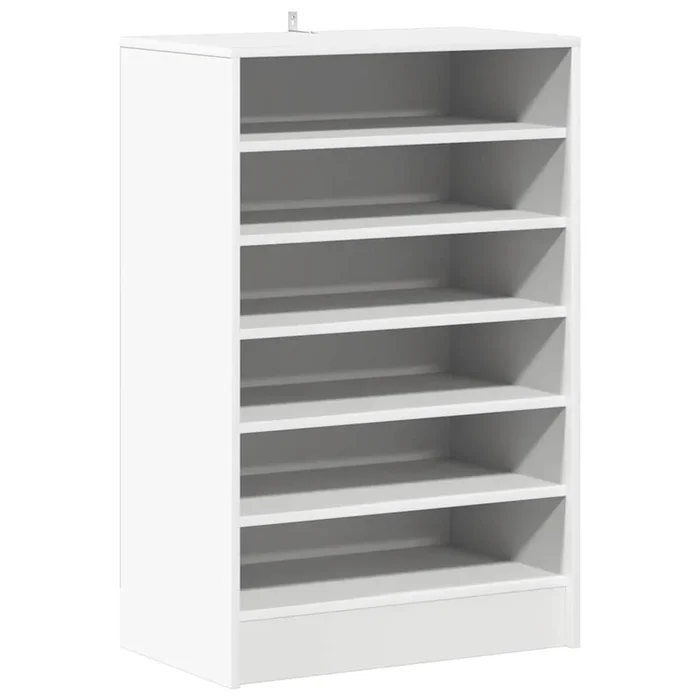 vidaXL Mueble zapatero de madera contrachapada blanco 60x35x92 cm