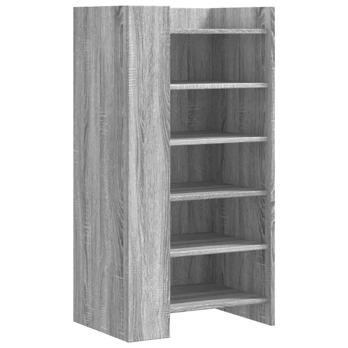 vidaXL Mueble zapatero madera de ingeniería gris Sonoma 52×37,5×100 cm (2)