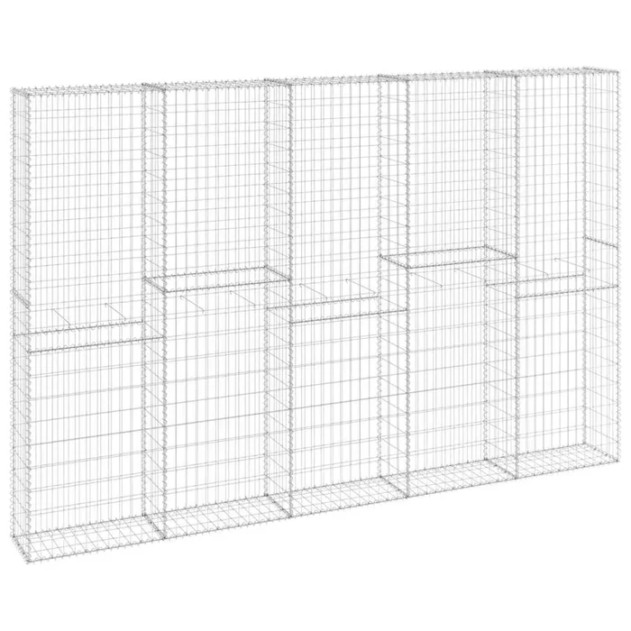 vidaXL Muro de gaviones con cubiertas acero galvanizado 300x30x200 cm