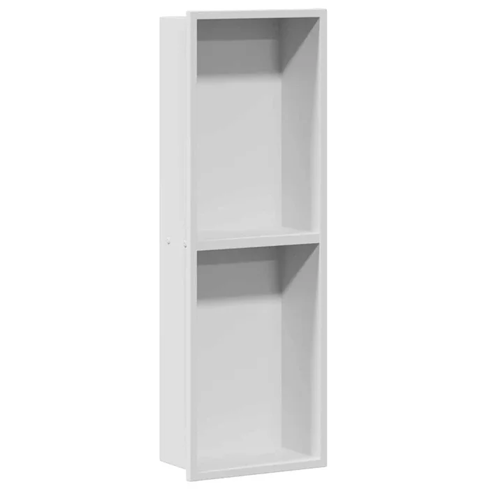 vidaXL Nichos de Ducha Blanco 60 x 20 x 9.5 cm Acero inoxidable