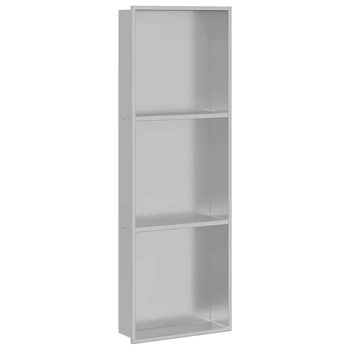 vidaXL Nichos de Ducha Plateado 90 x 30 x 9.5 cm Acero inoxidable (2)