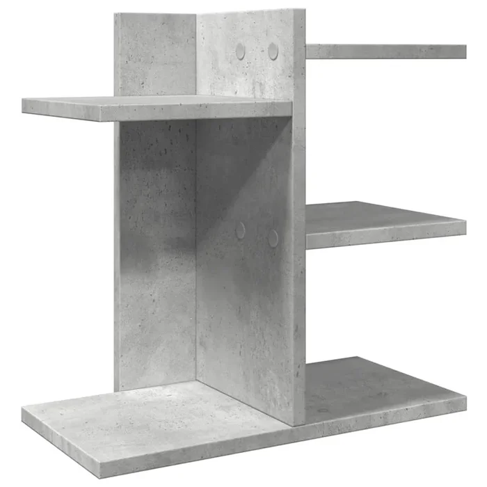 vidaXL Organizador escritorio madera ingeniería hormigón 42×21,5×42 cm