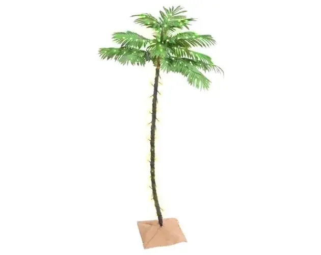 vidaXL palmera artificial con 96 LED blanco cálido 180 cm | Brico Depôt Ordine In Blocco