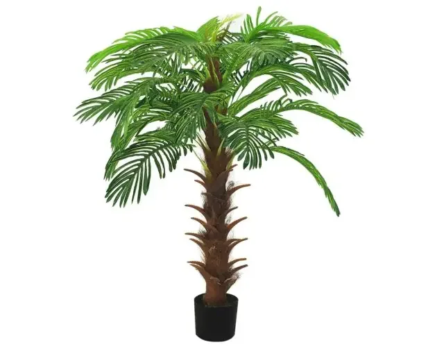 vidaXL palmera cycas artificial con macetero 140 cm verde | Brico Depôt Ultime Pezzi