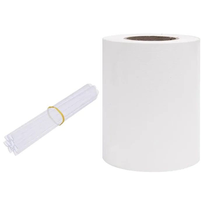 vidaXL Panel de valla de PVC blanco 35×0,19 m
