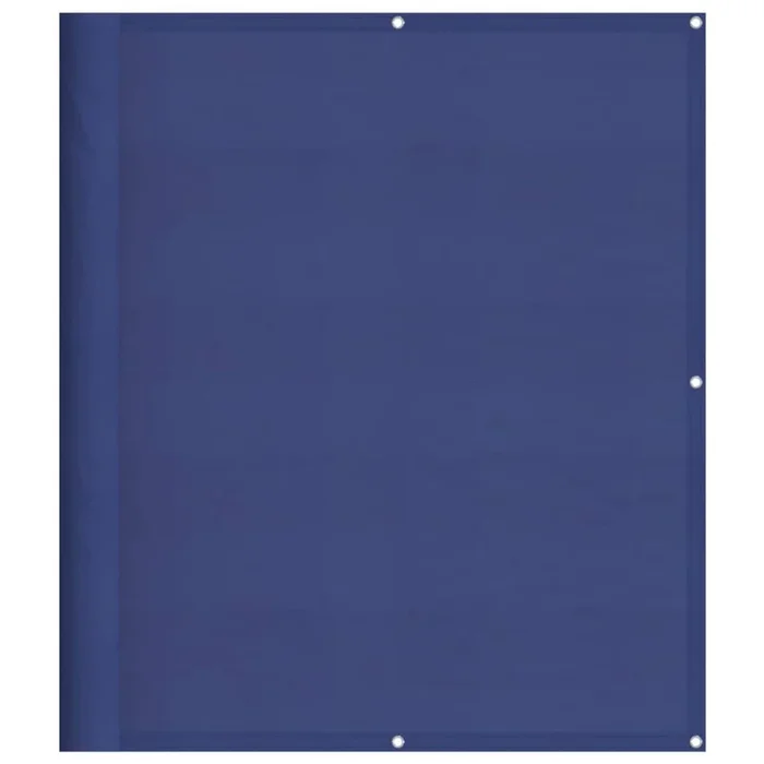 vidaXL Pantalla de balcón 100% poliéster Oxford azul 120×800 cm