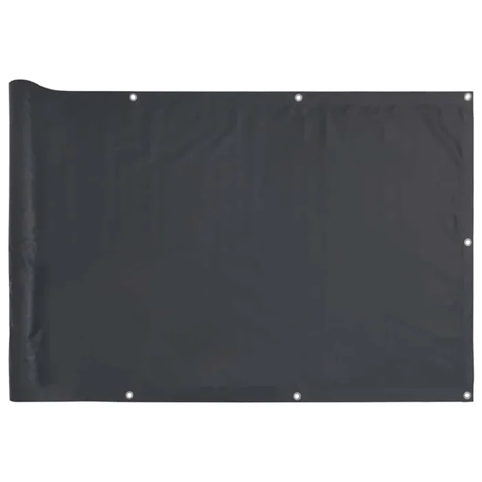 vidaXL Pantalla de privacidad de balcón PVC gris antracita 500×75 cm
