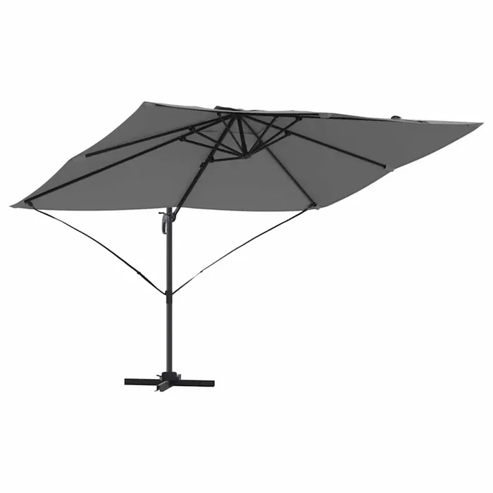 vidaXL Parasol Roma de Brazo Lateral Antracita y Negro