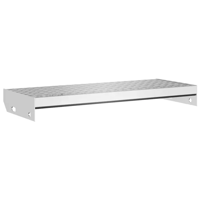 vidaXL Peldaño de rejilla acero galvanizado 60x24x7 cm (2)