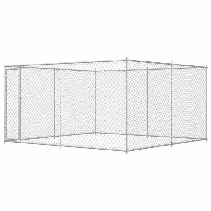 vidaXL Perrera de exterior 383x383x185 cm