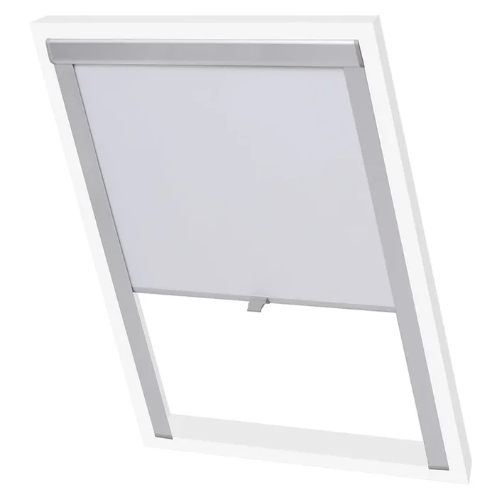 vidaXL Persiana opaca enrollable blanco P08/408