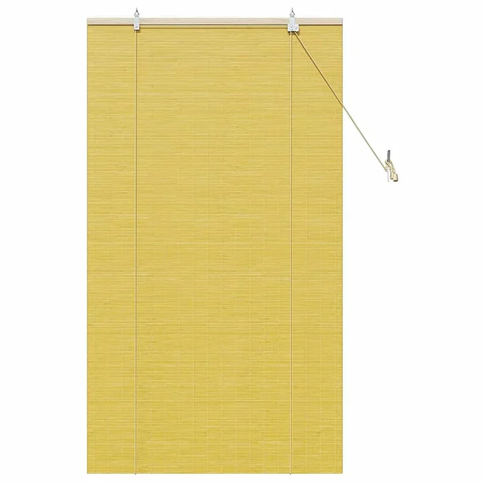 vidaXL Persianas y Toldos para Ventanas Otro Manual Amarillo Bambú (5)