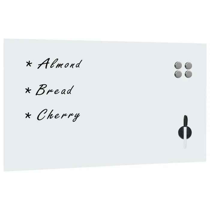 vidaXL Pizarra magnética de pared vidrio 120×60 cm