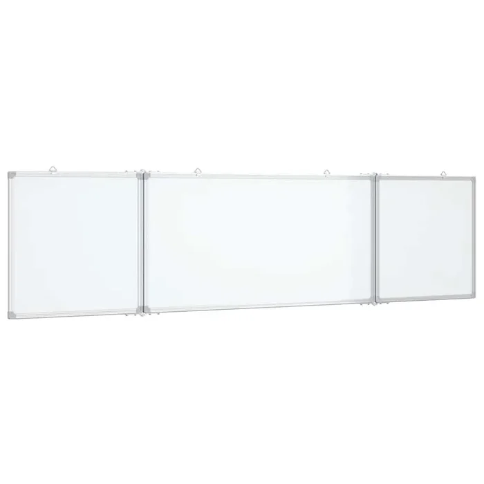 vidaXL Pizarra magnética plegable aluminio 160x40x1,7 cm