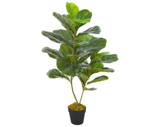 vidaXL planta artificial ficus con macetero 90 cm verde | Brico Depôt Lusso