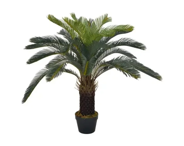 vidaXL planta artificial palmera cica con macetero 90 cm verde | Brico Depôt Novità