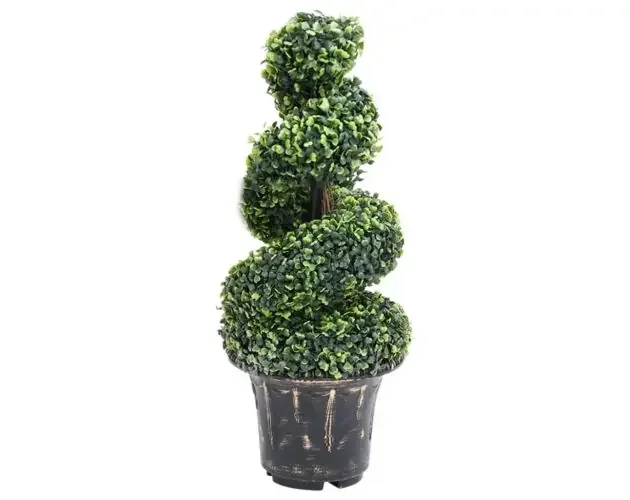 vidaXL planta espiral de boj artificial con macetero verde 89 cm | Brico Depôt Spedizione Espresso