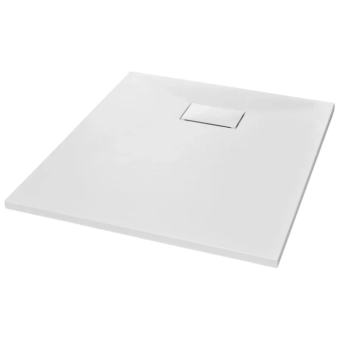 vidaXL Plato de ducha SMC blanco 90×70 cm