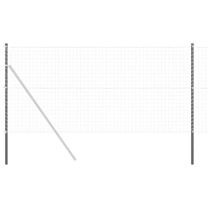 vidaXL Postes de cerca 2 pcs Gris 130 cm