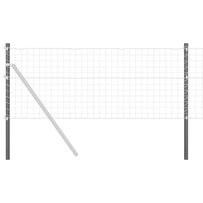 vidaXL Postes de cerca 2 pcs Gris 70 cm