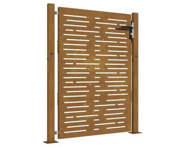 vidaXL puerta de jardín 105×155 cm de acero corten con diseño cuadrado | Brico Depôt Promo Stagionale