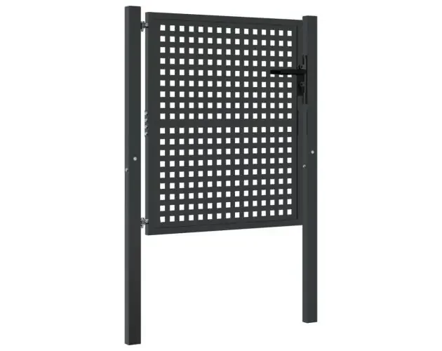 vidaXL puerta de jardín acero gris antracita 105×150 cm | Brico Depôt Ultimissimo Modello