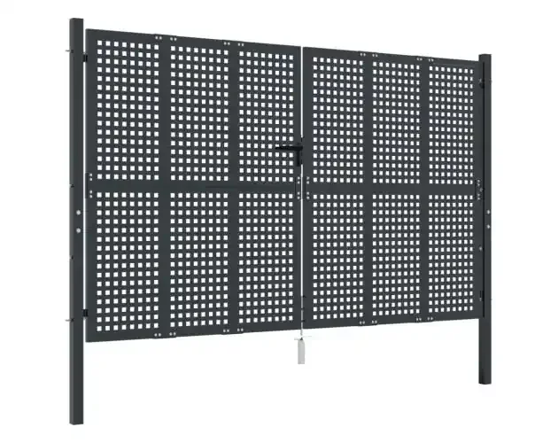 vidaXL puerta de jardín acero gris antracita 300×200 cm | Brico Depôt Promozione Esclusiva