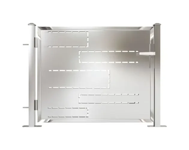 vidaXL puerta de jardín de acero inoxidable 100×75 cm | Brico Depôt Professionale