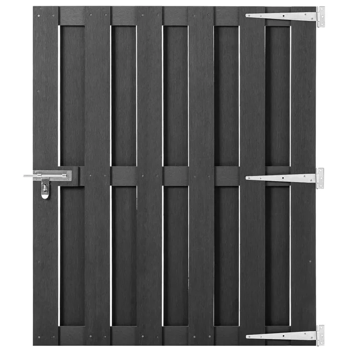 vidaXL Puerta de jardín de WPC gris 100×112 cm