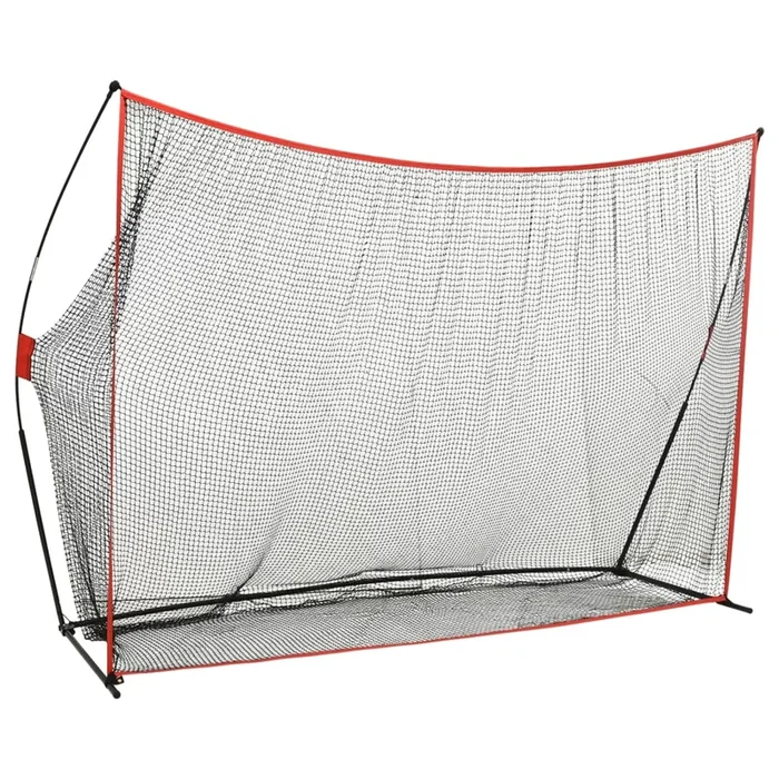 vidaXL Red de práctica de golpe de golf metal 356×92,5×215 cm