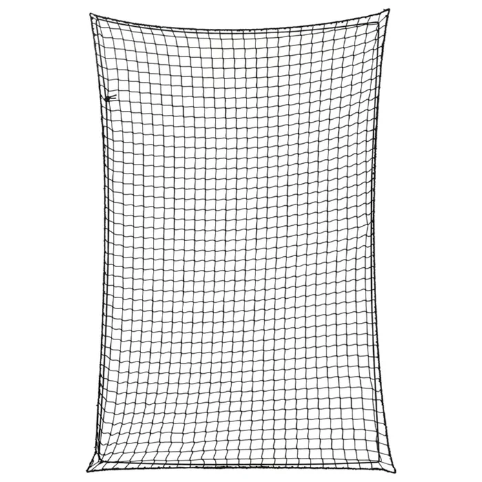 vidaXL Red de remolque con cuerda elástica PP negro 3×2 m