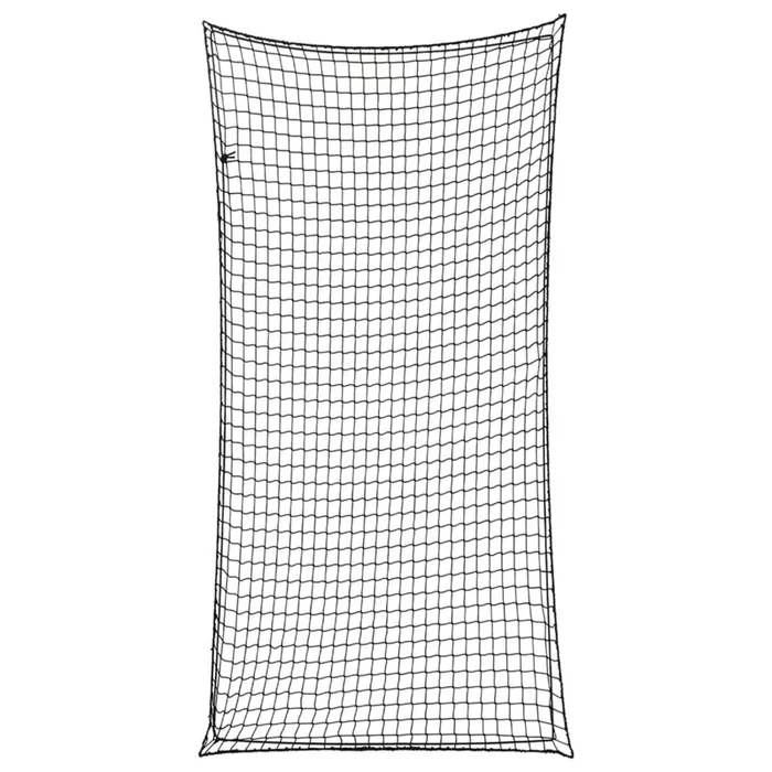 vidaXL Red de remolque con cuerda elástica PP negro 7×3,5 m