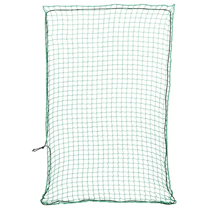 vidaXL Red de remolque con cuerda elástica PP verde 5×3,5 m
