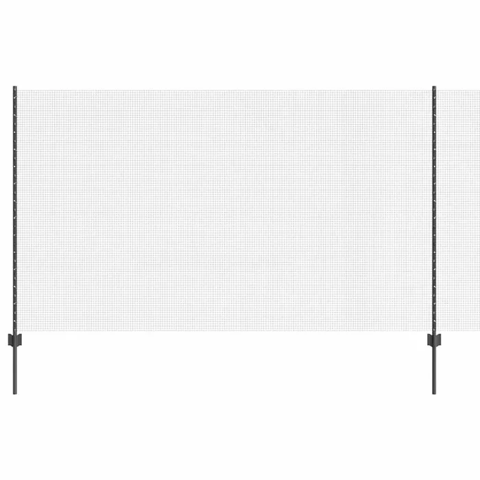 vidaXL Reja con postes Gris 1.4 x 50 m Acero (5)