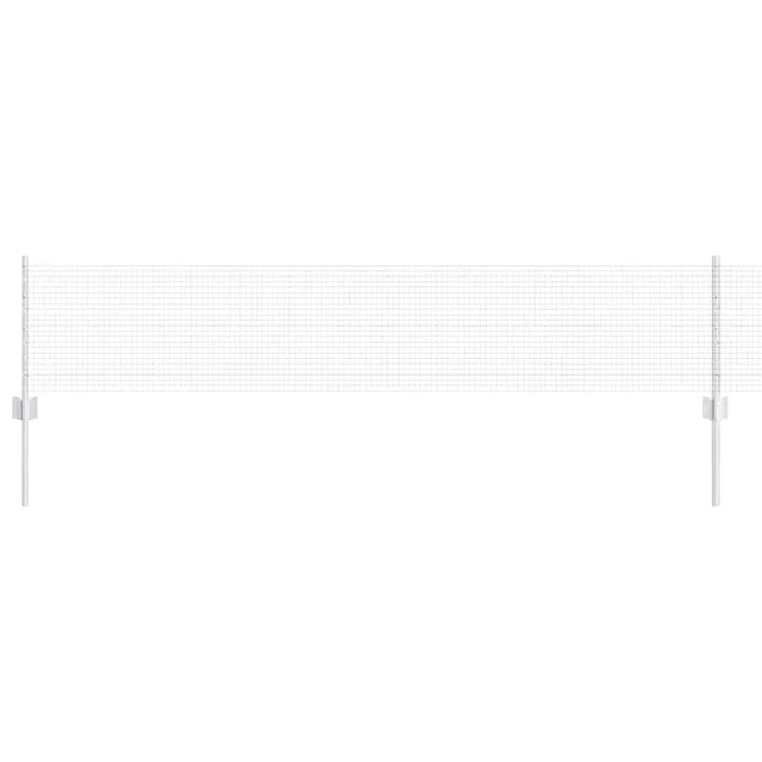 vidaXL Reja con postes Plateado 0.4 x 10 m Acero (34)