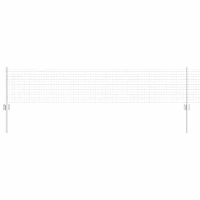 vidaXL Reja con postes Plateado 0.4 x 10 m Acero (35)