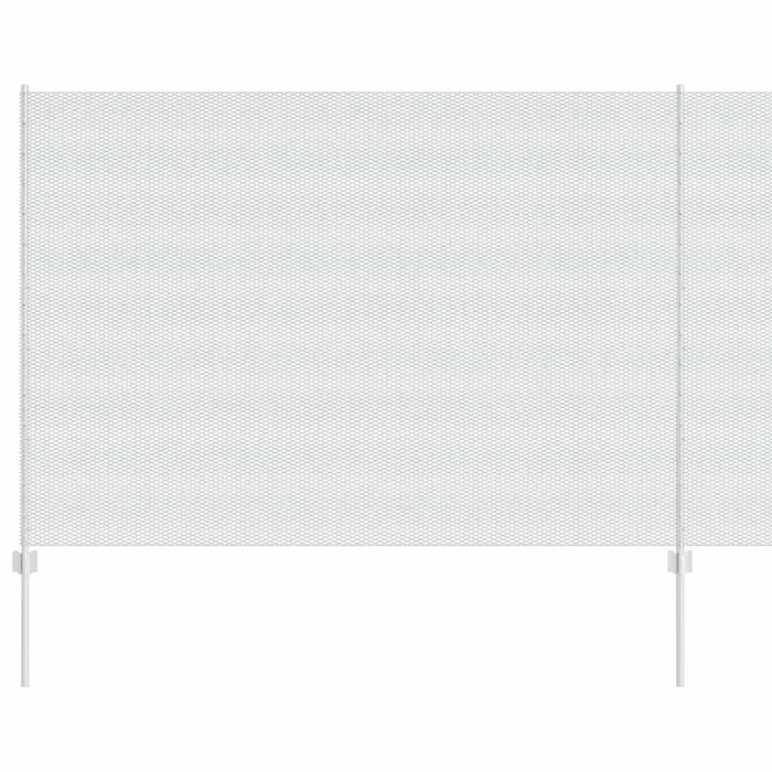 vidaXL Reja con postes Plateado 1.5 x 50 m Acero (4)
