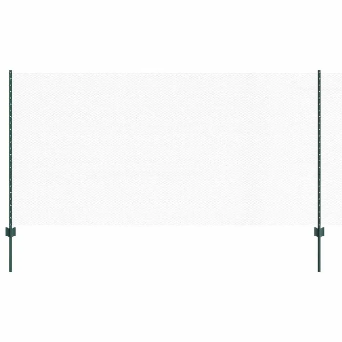 vidaXL Reja con postes Verde 1.2 x 50 m Acero (10)