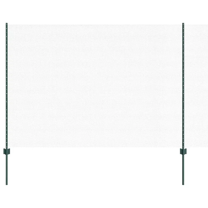 vidaXL Reja con postes Verde 1.6 x 10 m Acero (16)