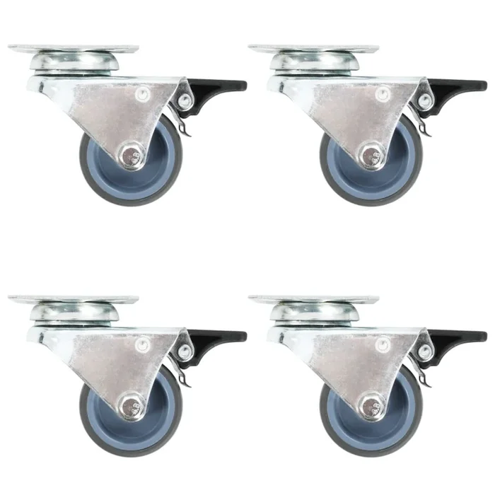 vidaXL Ruedas dobles giratorias 32 unidades 50 mm (2)