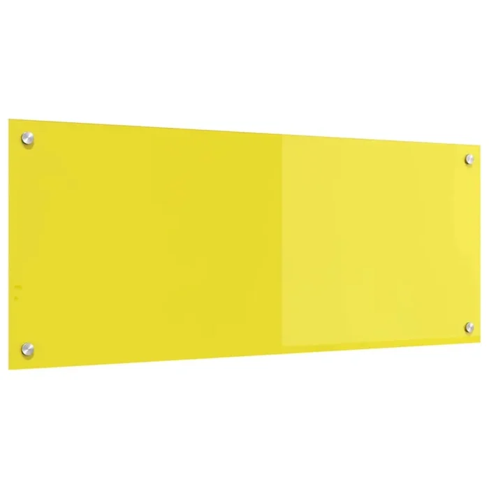 vidaXL Salpicadero de cocina Amarillo 100 x 40 x 0.6 cm