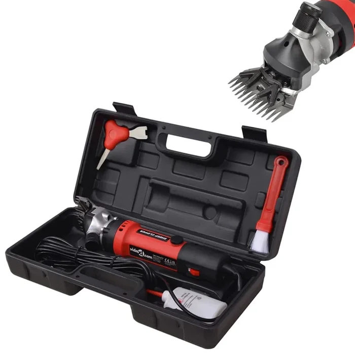 vidaXL Set de maquinilla esquiladora para ovejas 550 W