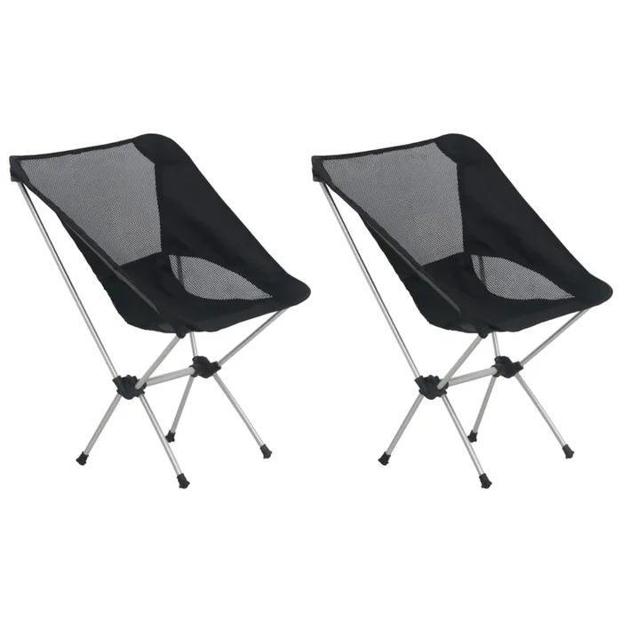 vidaXL Sillas camping plegables 2 uds con bolsa aluminio 54x50x65 cm