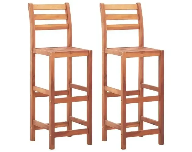 vidaXL sillas de cocina 2 unidades madera maciza de acacia | Brico Depôt Edizione Limitata