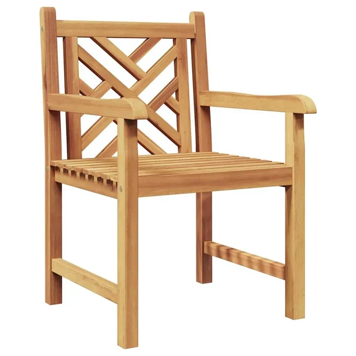 vidaXL Sillas de jardín 2 pcs Marrón 58 x 60 x 90 cm
