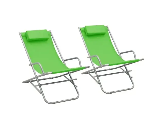 vidaXL sillas mecedoras 2 unidades acero verde | Brico Depôt Subito Disponibile