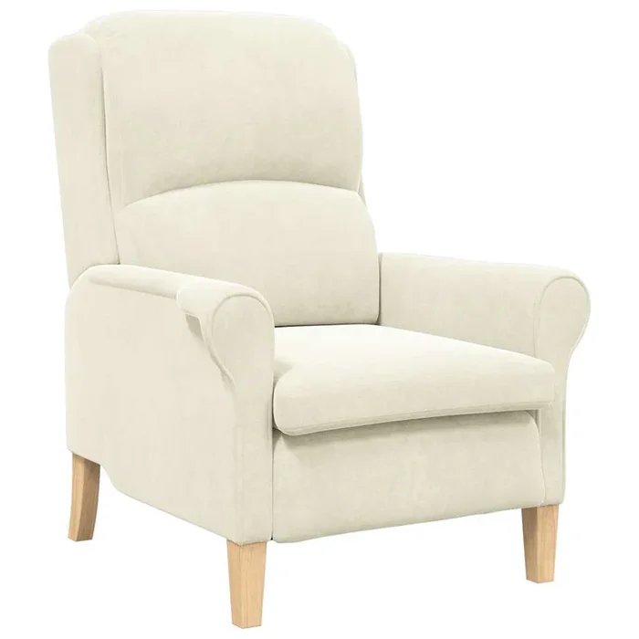 vidaXL sillón Crema 76 x 94 x 102 cm Terciopelo